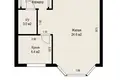 1 room apartment 37 m² Minsk, Belarus
