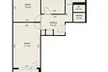 3 room apartment 64 m² Minsk, Belarus