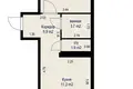 1 room apartment 41 m² Kopishche, Belarus