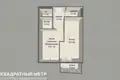 1 room apartment 40 m² Minsk, Belarus
