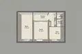 2 room apartment 54 m² Minsk, Belarus