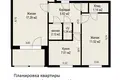 2 room apartment 48 m² Minsk, Belarus