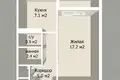 1 room apartment 33 m² Minsk, Belarus