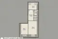 2 room apartment 62 m² Minsk, Belarus