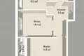 2 room apartment 53 m² Minsk, Belarus