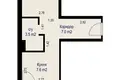 1 room apartment 33 m² Barawlyany, Belarus