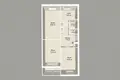 3 room apartment 62 m² Minsk, Belarus