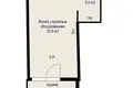 1 room apartment 31 m² Minsk, Belarus