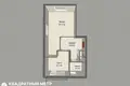 Квартира 1 комната 41 м² Паперня, Беларусь