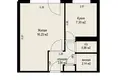 1 room apartment 31 m² Minsk, Belarus