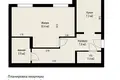 1 room apartment 34 m² Zaslauje, Belarus