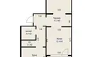 Квартира 2 комнаты 55 м² Минск, Беларусь