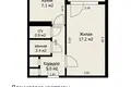 1 room apartment 33 m² Minsk, Belarus