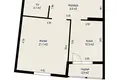 2 room apartment 45 m² Minsk, Belarus