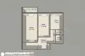 Квартира 2 комнаты 51 м² Минск, Беларусь