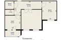 2 room apartment 55 m² Minsk, Belarus