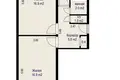 Квартира 2 комнаты 49 м² Минск, Беларусь