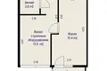 1 room apartment 40 m² Minsk, Belarus