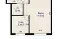 1 room apartment 32 m² Minsk, Belarus