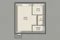 1 room apartment 31 m² Minsk, Belarus
