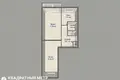 2 room apartment 47 m² Minsk, Belarus