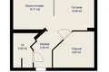 2 room apartment 48 m² Minsk, Belarus