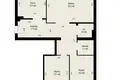 Квартира 3 комнаты 82 м² Сонечный, Беларусь