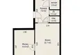 2 room apartment 62 m² Minsk, Belarus