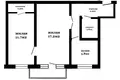 2 room apartment 46 m² Minsk, Belarus