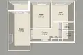 2 room apartment 49 m² Minsk, Belarus